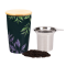 Keramický hrnek s infuzérem a bambusovým víčkem