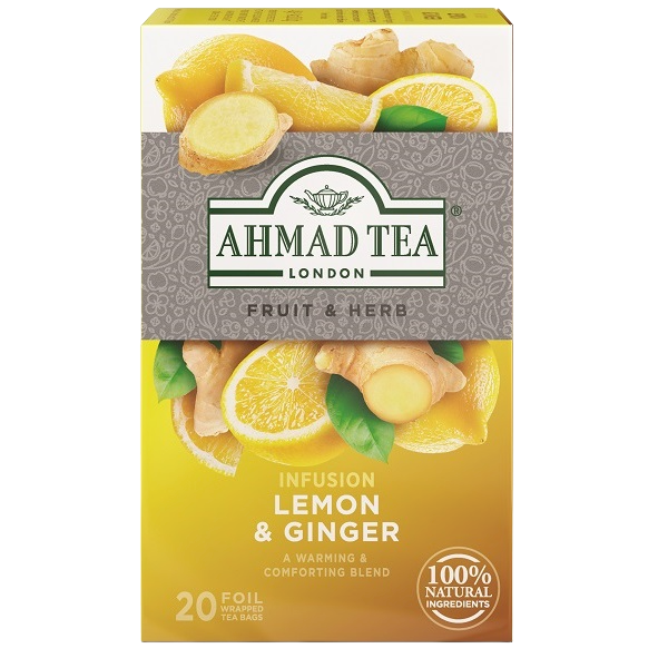 Ahmad Tea | Lemon & Ginger | 20 alu sáčků