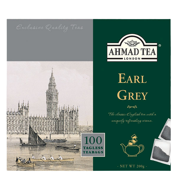 Ahmad Tea | Earl Grey | 100 sáčků (bez úvazku)