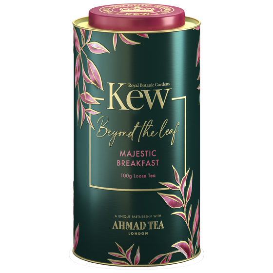 Bohatý a výrazný sypaný čaj, takový je klenot mezi čaji Kew Majestic Breakfast.