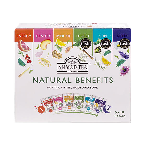 Ahmad Tea | Natural Benefits Selection| 60 alu sáčků