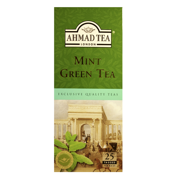 Levně Green Tea with Mint | 25 sáčků (s úvazkem)