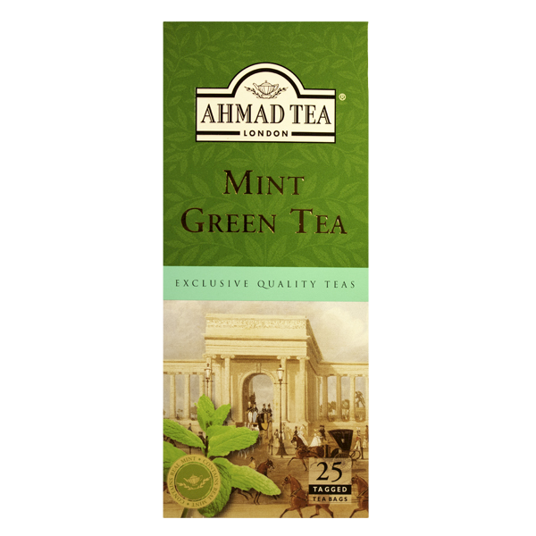 Levně Green Tea with Mint | 25 sáčků (s úvazkem)
